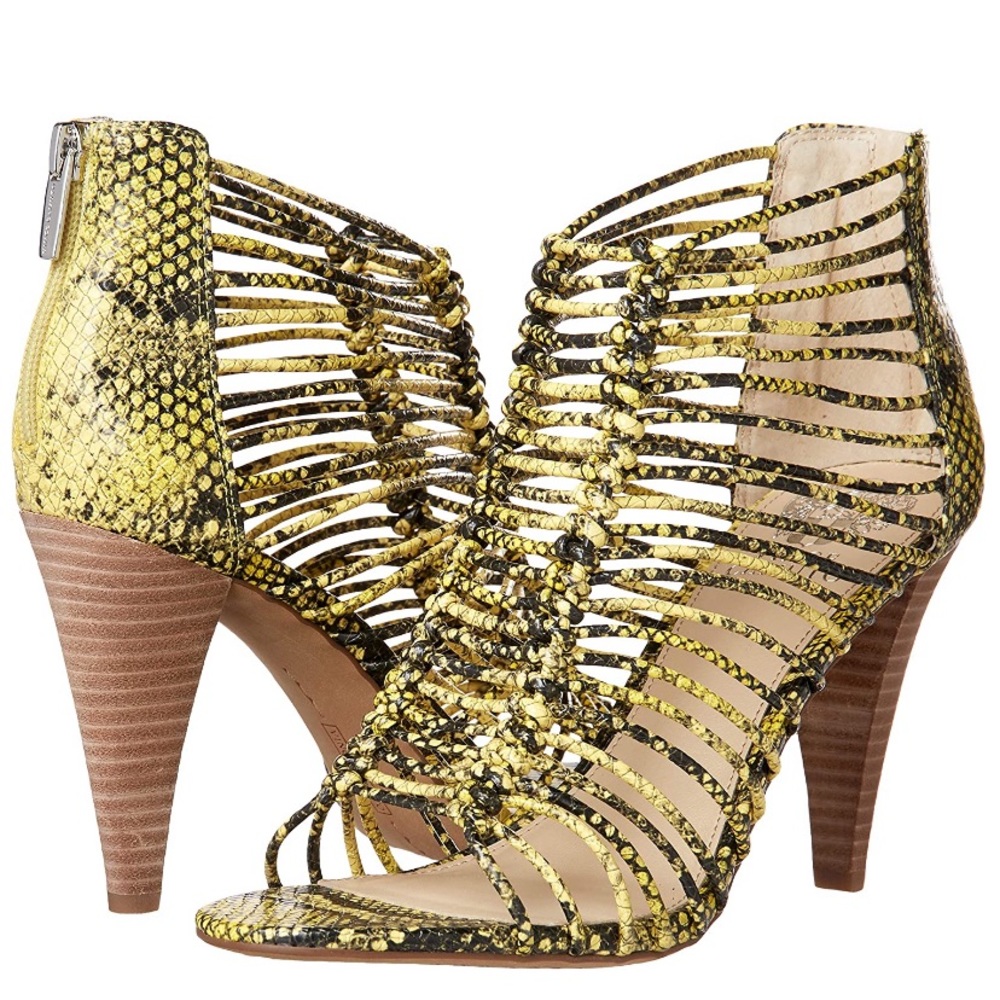 VINCE CAMUTO Alsandra Strappy Cage Snake Print 6